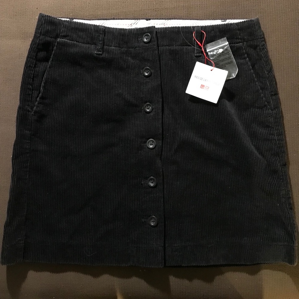 Ines de la fressange x uniqlo corduroy miniskirt 8